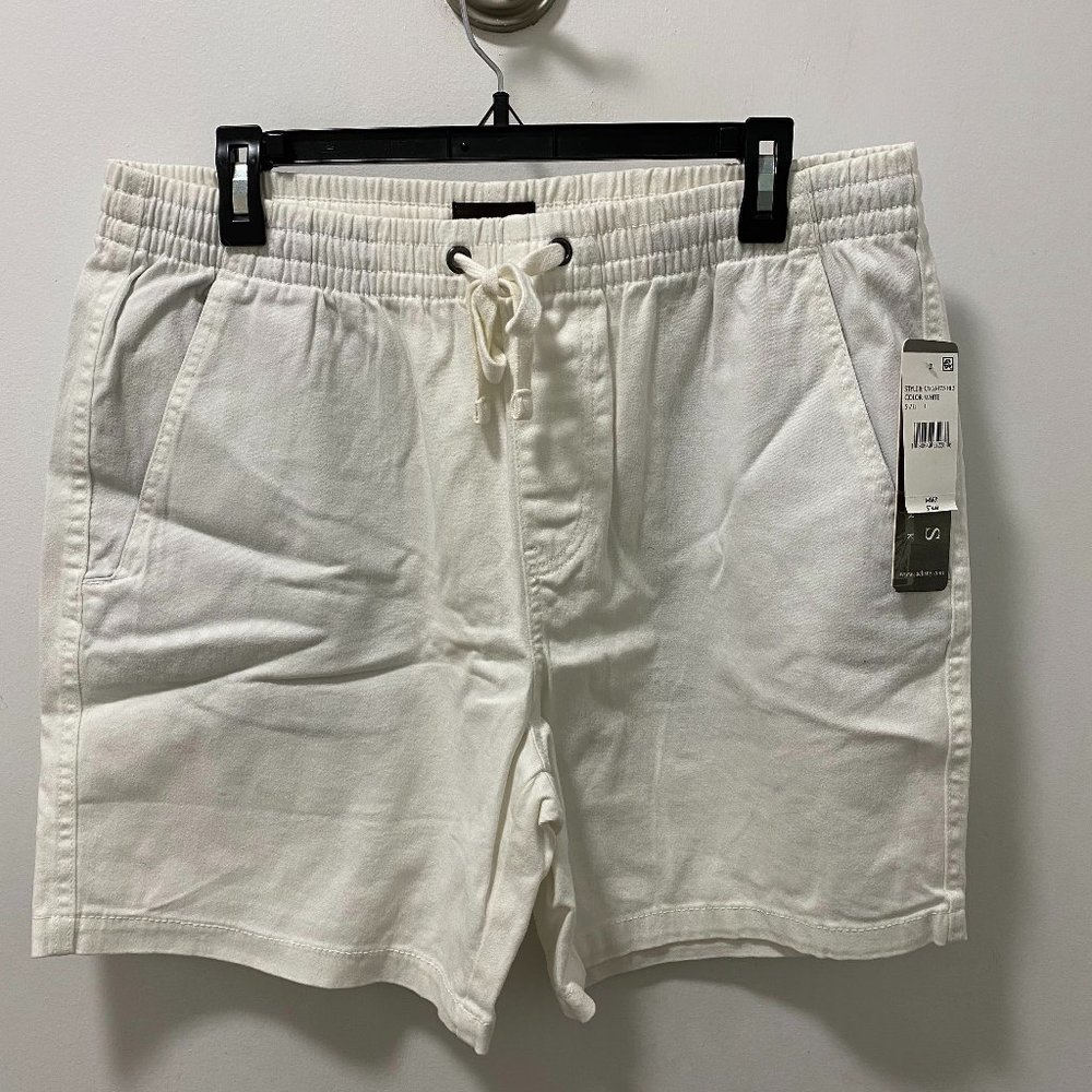 Jachs STRETCH TWILL PULL ON DOCK SHORT Size 34 White